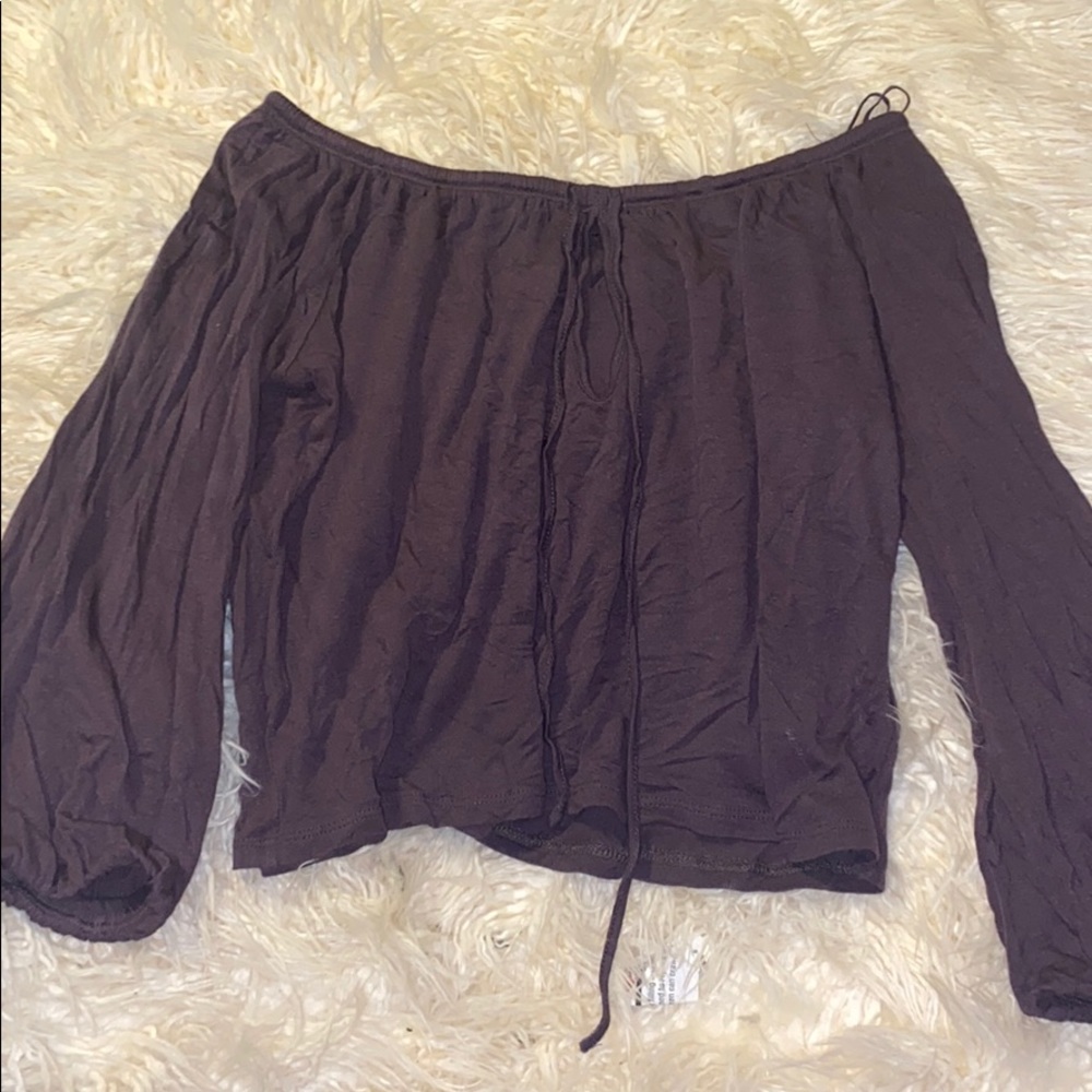over the shoulder pacsun dark purple long sleeve